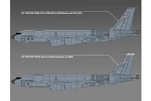 Academy 1/144 USAF KC-135R Stratotanker Refuelling Tanker Scaled Plastic Model Kit image 98681
