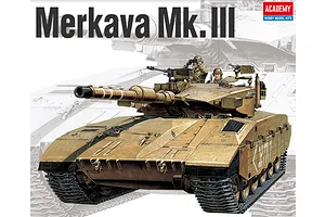 Academy 1/72 Merkava Mk. III Tank Scaled Plastic Model Kit image 98699