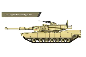 Academy 1/72 USMC M1A1 Tank Scaled Plastic Model Kit image 98707