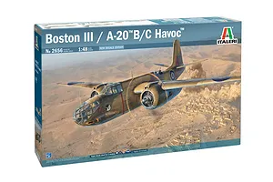 Italeri 1/48 A-20B Boston III Bomber Scaled Plastic Model Kit image 98820
