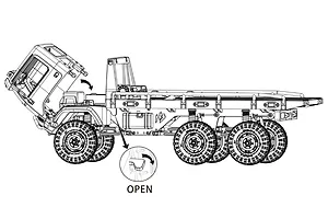 HobbyPlus 1/18 CR-18P 6X6 Flatbed Electric Brushed RTR RC Truck - Blue image 98940