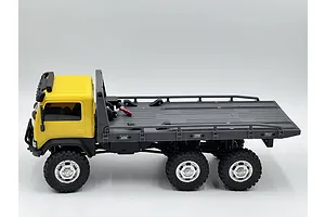 HobbyPlus 1/18 CR-18P 6X6 Flatbed Electric Brushed RTR RC Truck - Yellow image 98945