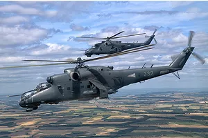 Trumpeter 1/48 Mi-24P Hind-F Helicopter Scaled Plastic Model Kit image 99021