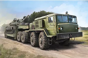 Trumpeter 1/72 MAZ-537G Transport w/ MAZ/ChMZAP-5247G Semi-Trailer Scaled Plastic Model Kit image 99028