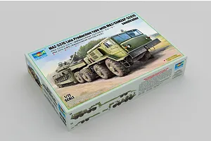 Trumpeter 1/72 MAZ-537G Transport w/ MAZ/ChMZAP-5247G Semi-Trailer Scaled Plastic Model Kit image 99029