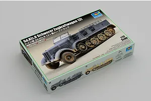 Trumpeter 1/72 Sd.Kfz.8 Schwerer Zugkraftwagen 12T Transport Scaled Plastic Model Kit image 99035