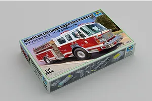 Trumpeter 1/72 LaFrance Eagle Fire Pumper Scaled Plastic Model Kit image 99043