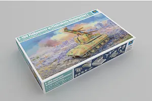 Trumpeter 1/35 E-100 Flakpanzer Tank w/Flakrakete Rheintocher I Missle Scaled Plastic Model Kit image 99060