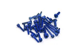 Yeah Racing Futaba 10PX Complete Screw Set 19Pcs - Dark Blue