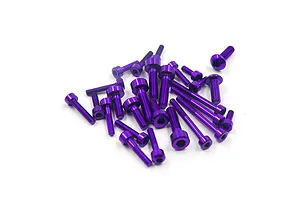 Yeah Racing Futaba 10PX Complete Screw Set 19Pcs - Purple 