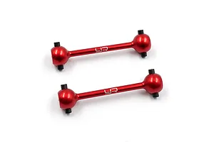 Yeah Racing Aluminium Front/Rear Driveshafts 2Pcs - Red