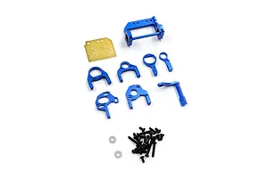 Yeah Racing Aluminium Motor Mount Set - Deep Blue