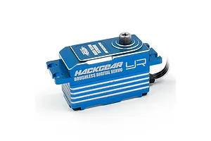 Yeah Racing Aluminium Hackgear Low Profile 14kg 8.4V Brushless Metal Geared Servo - Blue