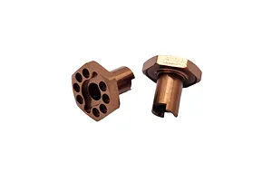 RC Maker Aluminium 4.0mm Wheel Hexes 2Pcs - Gold