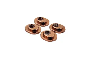 RC Maker Aluminium Upper Bulkhead Inserts - 2 Dot - Gold