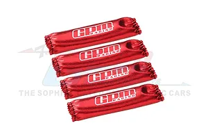 GPM 1/10 1/8 Shock Wraps 4pcs - Red