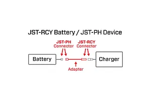 Spektrum JST Battery to JST PH2.0 3P Device Adapter image 99600