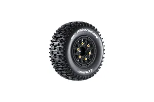 Louise 2.4/3.2" SC-Pioneer Tyres On Black Spoked Removable Hex Rims - Glued Wheels 2Pcs image 99639