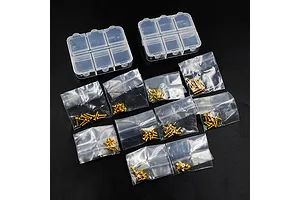 Yeah Racing Stainless Steel M2 Assorted Screw Set 100Pcs - Gold Plated