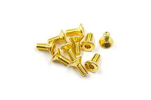 Yeah Racing 2x5mm Fine Thread Countersunk Head Stainless Steel Screws - Gold