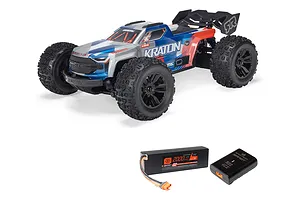 ARRMA Mini Kraton 3S BLX 4X4 RC Speed Monster Truck Electric Brushless 4WD 1/16 Scale RTR - Blue