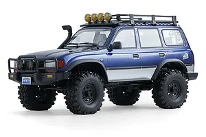 FMS FCX10 Pro Toyota Land Cruiser LC80 RS V2 RC Rock Crawler Electric Brushless 4WD 1/10 Scale RTR - Blue
