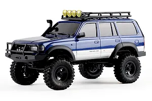 FMS FCX18 Toyota Land Cruiser 80 RC Rock Crawler Electric 4WD 1/18 Scale RTR - Blue