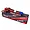 Gens Ace G-Tech 7.4V 5300mAh 60C hard case LiPo battery with red and black wires and a blue connector.