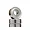 A close-up studio shot of two stacked metal shielded ball bearings against a white background.