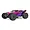 ARRMA Vorteks 223S BLX 1/10 scale 4WD electric stadium truck in purple and grey livery, studio shot on white background.