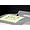 A small black shark fin style roof antenna mounted on a clear polycarbonate RC car body shell with a GO & FUN sticker.