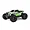 ARRMA Granite Mega 665 RC monster truck in green, white, and black livery, shown from a front three-quarter angle on a white background.