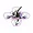 BetaFPV Air65 II FPV drone featuring a lightweight frame with purple propeller guards, clear propellers, and a central camera module.