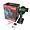 FlySky FS-G7P+ 10-channel RC transmitter, R11P receiver, and quick start guide in front of the product packaging box.