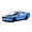 Studio product photo of a blue Kyosho Fazer Mk2 Dodge Challenger SRT Hellcat 1/10 scale RC car on a white background.