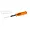 MIP .050 inch G2 hex driver with a translucent orange handle and black metal shaft against a white background.