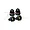 GPM Aluminium Shock Caps 4Pcs - Black SLEDP/CAPN-BK
