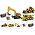Huina 1/16 Electric RC Front Loader, Dump Truck & Excavator - Essential Earth Moving Bundle