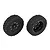 Team Associated Front Tyres on Black Rims - Glued Wheels 2Pcs 72113