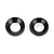 Rovan 6x12x2.5mm Black Aluminium Countersunk Washers 2Pcs 65054