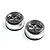 Losi Rear 2.2/3.0" Rear 5 Spoke Drag Black Chrome Rims 2Pcs LOS43050
