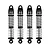 Pro-Line 1/24 Big Bore Scaler Complete Shocks 4Pcs - Black/Silver PRO639100