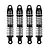 Pro-Line 1/18 Big Bore Scaler Complete Shocks 4Pcs - Black/Silver PRO639200