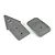 Two gray Pro-Line Bash Armour skid plates for RC vehicles, shown from a top-down perspective on a white background.