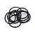 Rovan 37x43x3mm Air Filter Mount O-Rings 10Pcs 65083