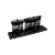 A set of black plastic RC car side mirrors on a sprue, featuring a rounded, aerodynamic design.