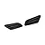Two black plastic fender duct accessories for 1/10 scale RC cars, featuring a mesh grille design.