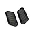 Two black plastic bonnet duct accessories for 1/10 scale RC cars, shown from a top-down angle against a white background.