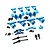 Yeah Racing Aluminium and Steel Conversion Kit 2Pcs - Blue TABT-S01BU