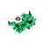 GPM Aluminium Front Upper and Lower Bulkhead - Green TS012-G